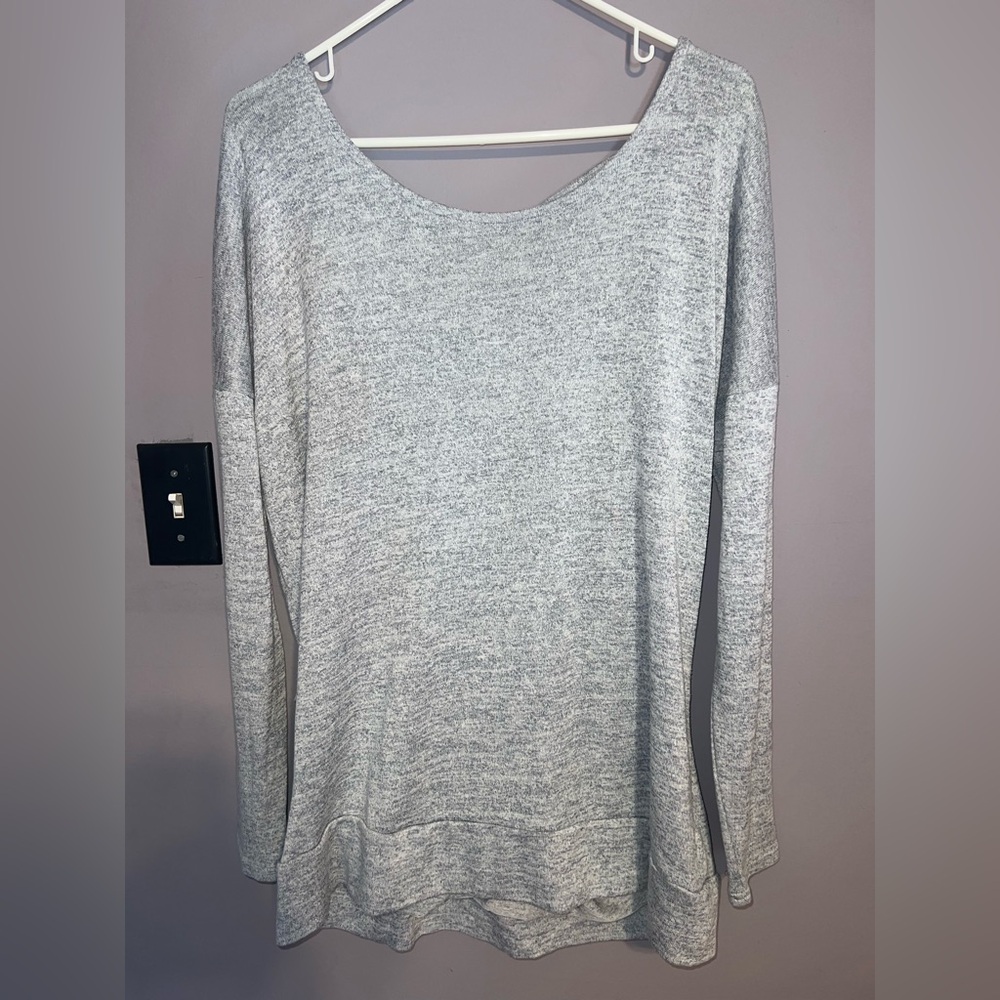 Athleta Wrap Back Long Sleeve Top